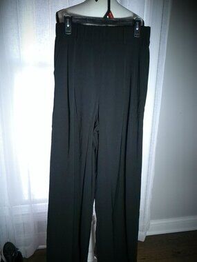 ANTTHONY Original NWT Pull-On Stretch Waist Black High Rise Wide Leg Pant M